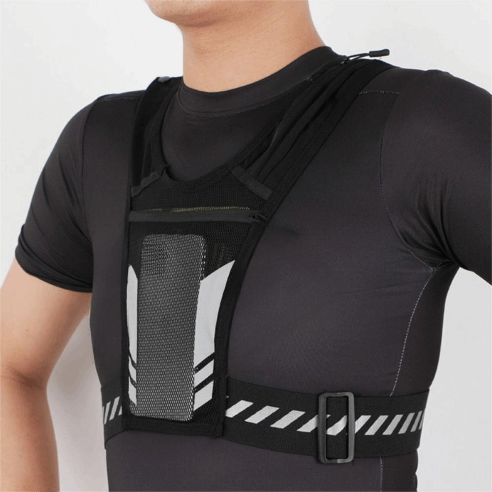 Universal Fit Reflective Running Backpack Mesh Breathable Sport Running Vest  Fitness