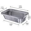 20 Stück Große Tiefe Einweg-Aluminiumfolien-Schalen Backformen Ofen Braten Grillen Küche Essen Barbecue Grillpfannen Set
