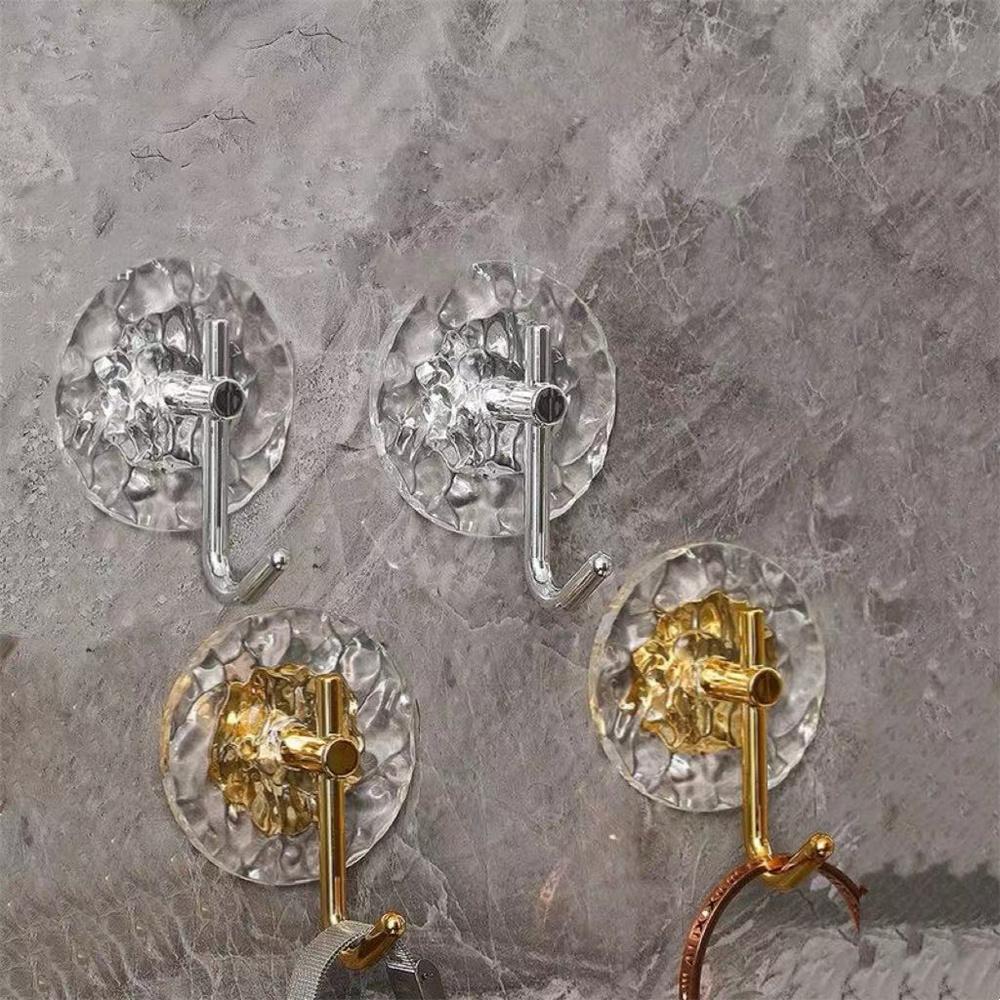 4pcs Hook Adhesive Without Punching, Strong Load-bearing, Transparent, and Traceless. Hook Adhesive Is Applied To the Kitchen, B