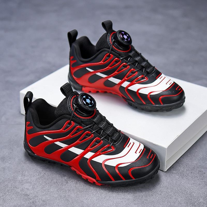 New children's football shoes boys and girls broken nail non-slip sneakers student competition breathable football shoes