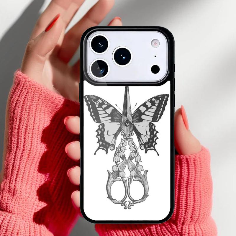 Hair Scissors Coque Phone Case for iPhone 17 16 15 14 13 Pro Max Back Cover for 12 11 Pro Coque