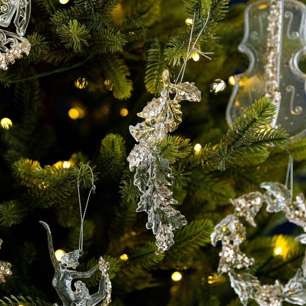Acryl Kerstboom Ornamenten DIY Kristal Hangend Nieuwe Kerst Kristallen Hangers Vrolijk Kerstfeest