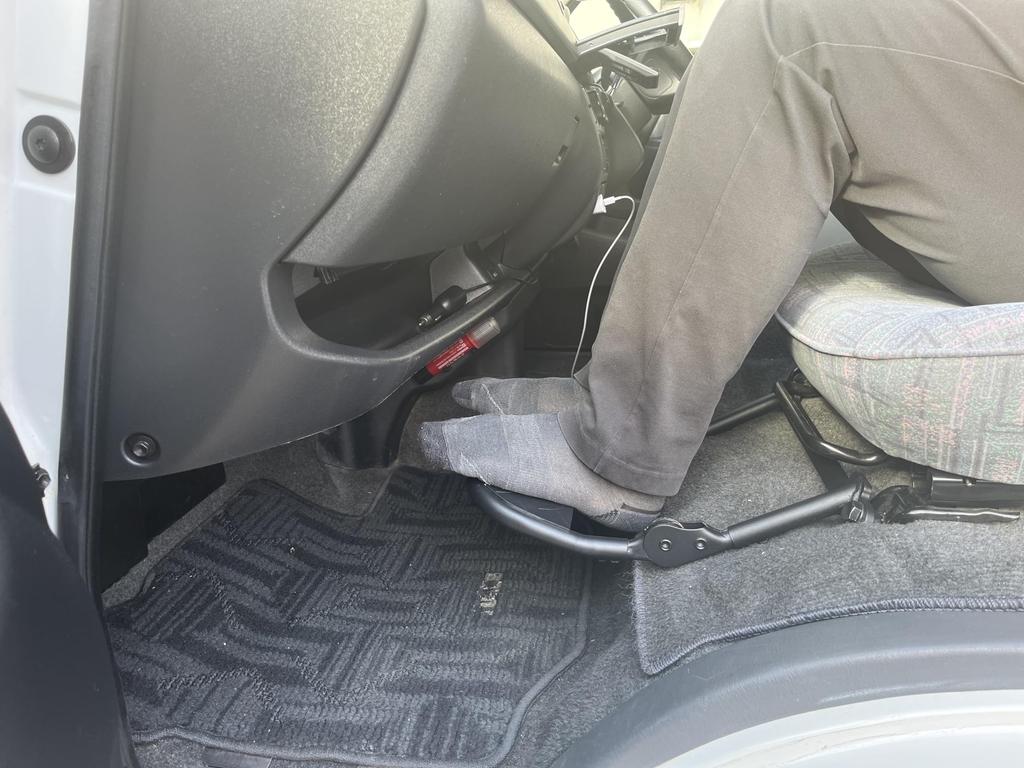 Foldable passenger seat footrest with cover for Toyota Hiace Regius Ace all models Easy to (200 series, S-GL, 1-7). install.