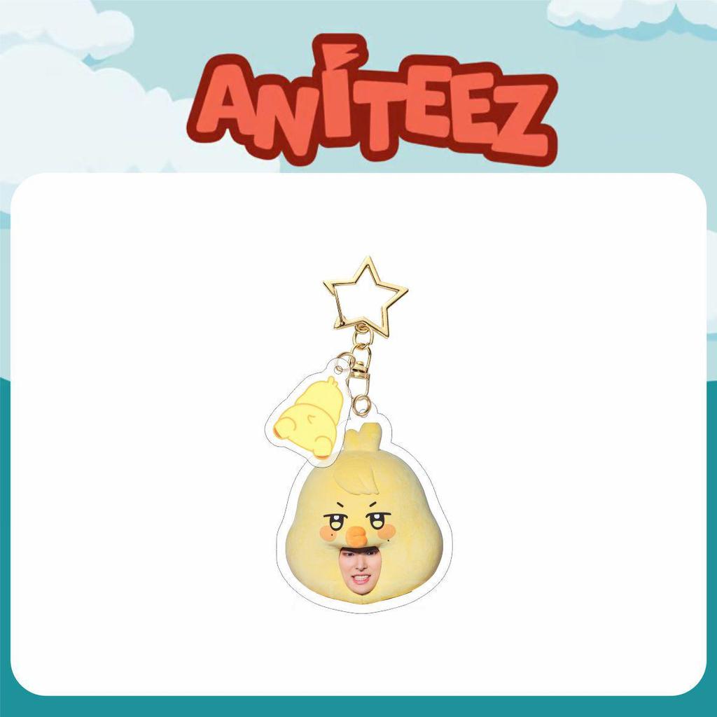 ATEEZ 24-Year Commemorative Cartoon Acrylic Keychain Pendant