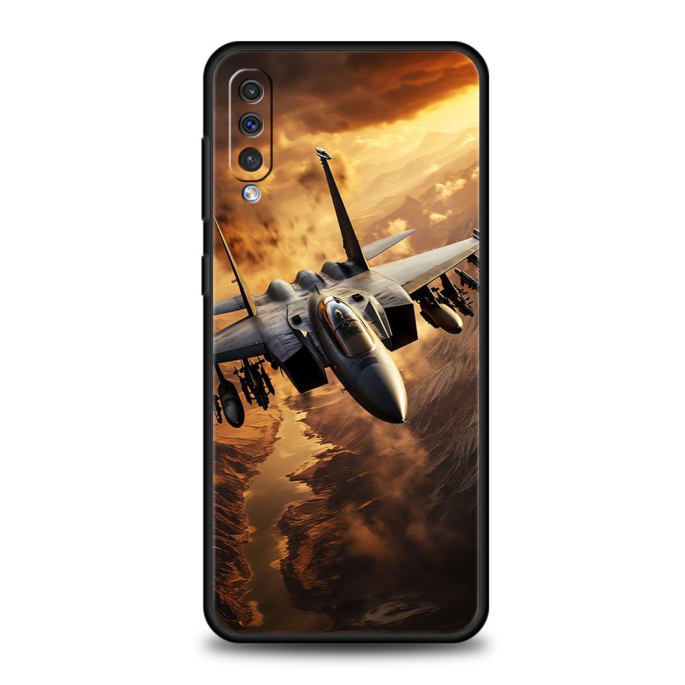 

Fighter Plane Phone Case for Samsung Galaxy A56 A36 A26 A16 A06 A54 A34 A24 A12 A14 A20 A22 A52 5G Soft TPU Shell Fundas Capas Samsung A56