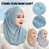 Breathable Islamic Headscarf Top Knot Head Wrap Cap Fashion Ramadan Hijab