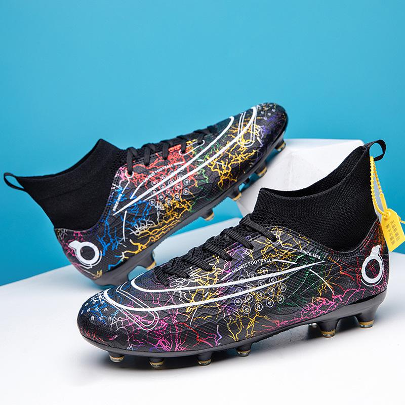 Foot nails grass shoes World Cup spot Messi training shoes men's high-top spikes children's broken adult men and women