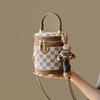 Mrs. Qiao Handbag Women's 2025 New Fashion Bucket Bag Small Crossbody Handbag Cylinder Bag Vintage Women's Bag