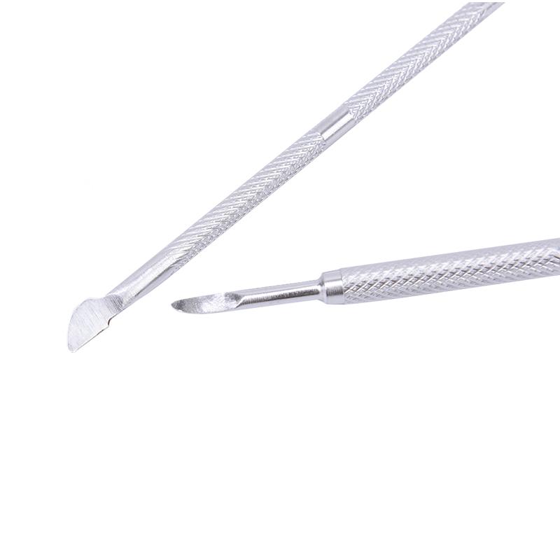 3 bucăți din oțel inoxidabil pentru unghii tăietor pentru cuticulă împingător pentru unghii