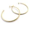 Les Trésors De Lily [M8970] - Gold Plated Creoles 'Choreography' - 6 Cm 3 Mm
