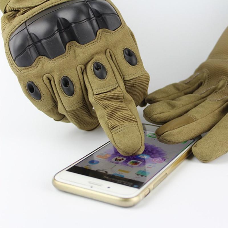 Full Finger Outdoor Military Fan Training Gloves Men's Microfiber Protective Outdoor Rock Climbing Cycling Fitness Gloves