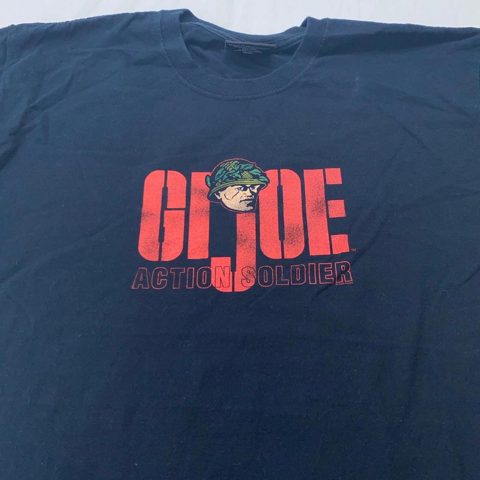 

vintage GI JOE ACTION SOLDIER T-Shirt LARGE toy L