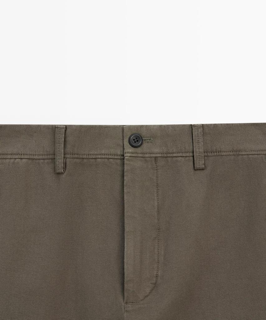Masimodutti Tapered Fit Cotton Pants