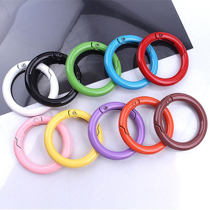 Yogodlns 10Pcs/Set 33MM High quality Plated Gate Zinc Alloy Hooks Snap Clasp Clip Bag Belt Buckle Spring O-Ring Buckles Carabiner Purses Handbags