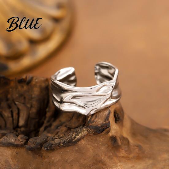 Elegant Open Band Ring Adjustable Lightweight Comfortable to Wear Anti-Oxidation