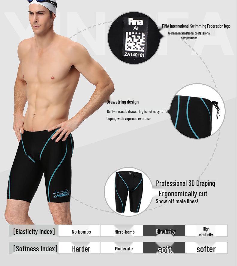 Yingfa Men's Five-Point Professional Training Competition Swimsuit
