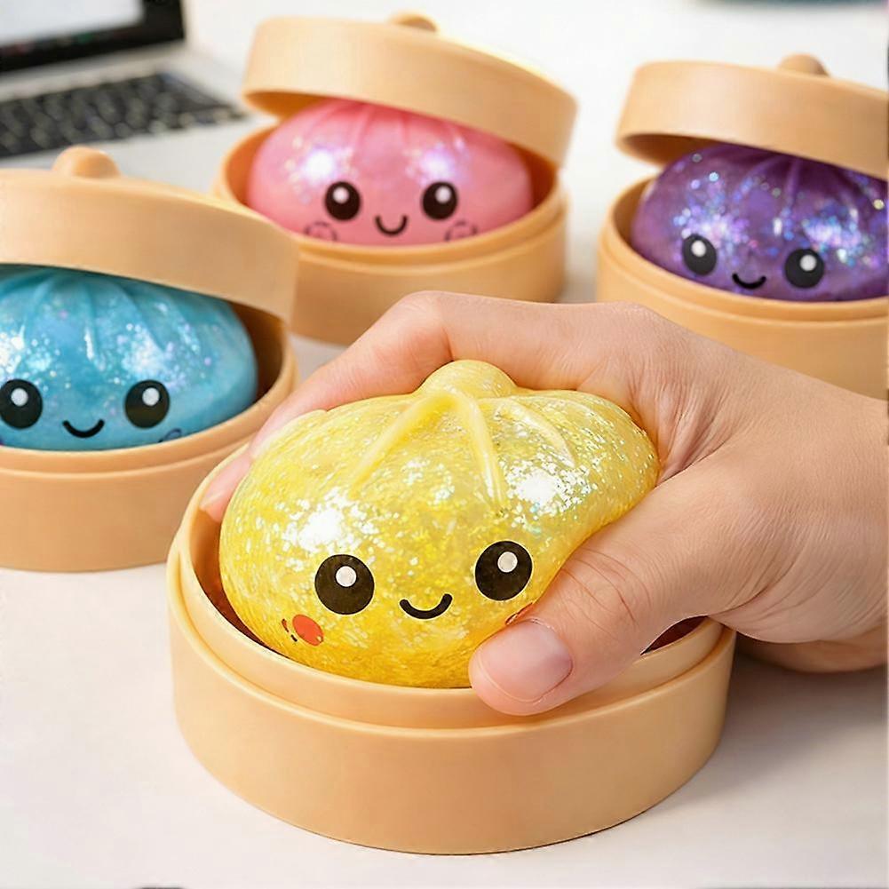 Scatola Regalo Glitterata con Dumpling Morbidi per Sollievo dallo Stress e Gioco Sensoriale
