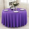 Solid Round Polyester Tablecloth for Wedding Banquet Birthday Party Holiday Celebration Hotel Event Decoration