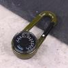 1Pc 3 In 1 Double Sided Mini Compass Carabiner Keychain With Compass Thermometer Outdoor Hiking Survival Zinc Alloy Key Ring