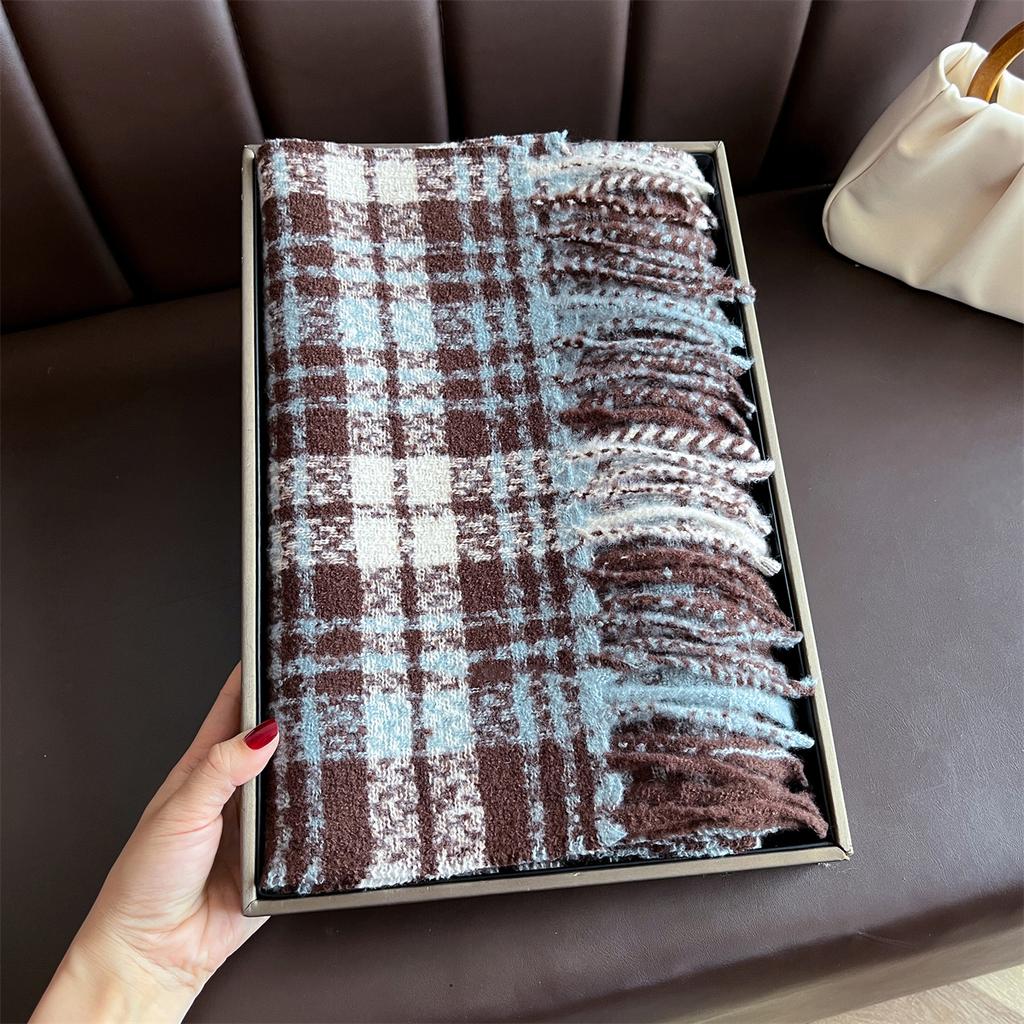 Luxury Winter Faux Cashmere Wraps for Women Warm Scarf Pashmina Shawl Blanket Travel Poncho Stoles