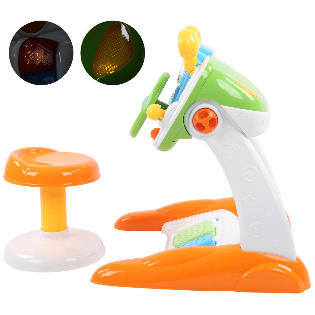 Symulacja Muzyka Zabawka do Jazdy Wielofunkcyjna Jazda Analogowa Kierownica Zestaw Zabawka(Prowadzenie zabawki )