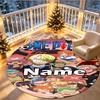 Custom Name Personalized One Piece Print Round Rug, Versatile Home Decor Carpet, for Playroom, Apartment, Balcony, Entryway, Hallway Gift