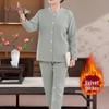 YUZHAOLIN Women's Plus Velvet Thermal Underwear Set