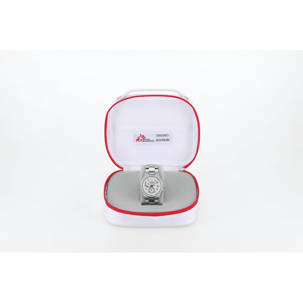 [Hodinky Seiko] Astron Nexter Solární Radio Lékaři bez hranic 2025 Kolaborace Limitovaná edice SBXY093 Pánské Stříbrné