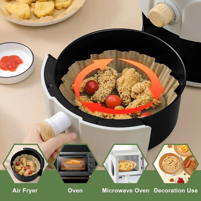 30/50Pcs Kitchen Gadgets Disposable Pastry Molds Paper Pad Air Fryer Measuring Tools & Scales Kitchens Accessories Non-stick Mat