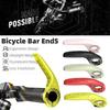 1 Pair Plastic Bike Cycling Handle Grips Adjustable Cow Horn Handle  Bicycle Accessories