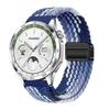 Nylon Woven Strap with Magnetic Buckle for Xiaomi Watch S5/S3, Huawei GT6/GT5, Garmin, and Samsung