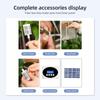 3W Solar Automatic Watering Device Dual Pump Timed Irrigator for 15 Pots LCD Display USB/Solar