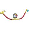R1234YF Refrigerant Charge Hose Kit, with 1/2" LH Can Opener Tap Puncture Style, R-1234YF AC Refrigerant Can Hose with Gauge, with R1234YF Low Side