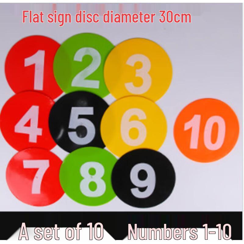 WEZHO Numbered Soccer Disc Cones Set (1-10)