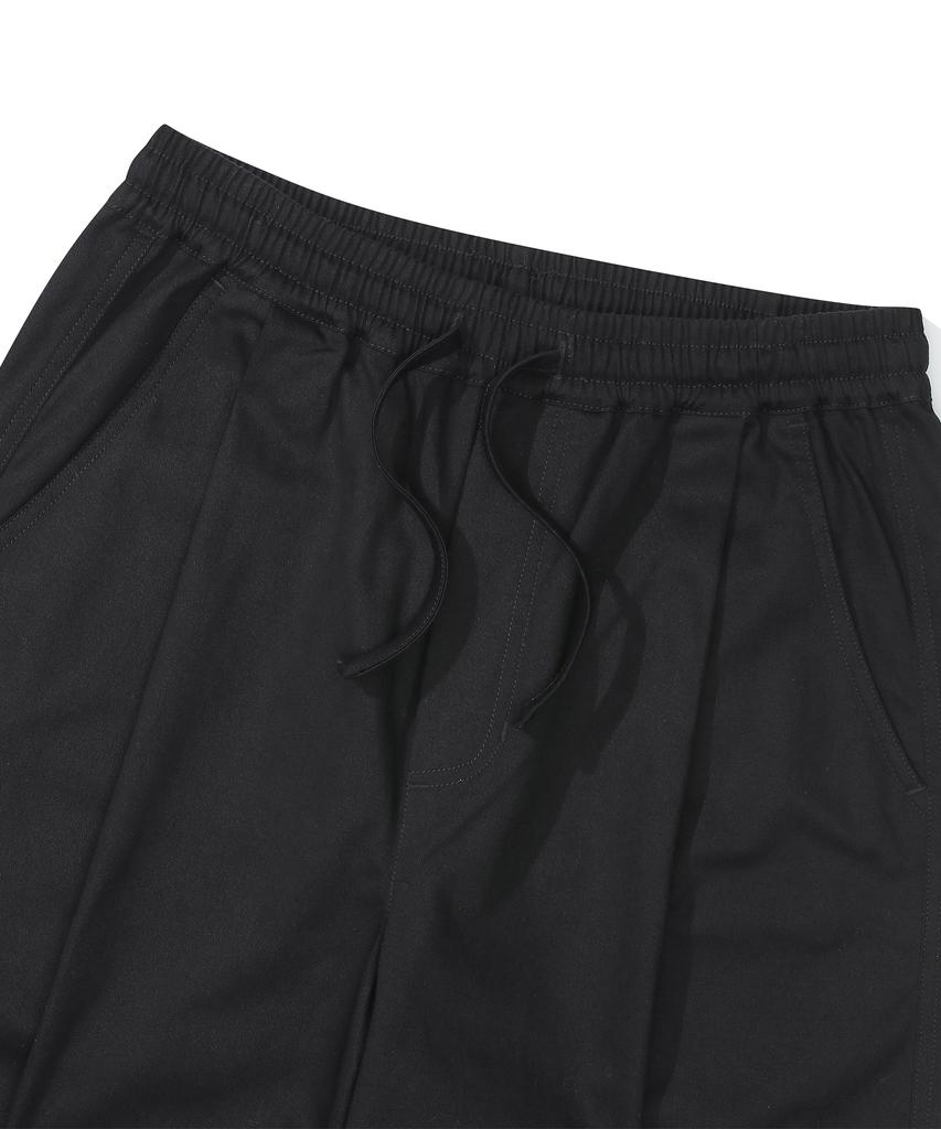 COLUMBIA UNIVERSITY M-Label Loose-Fit Pintuck Pants Black