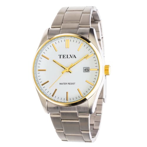 

Klefer Men s Analog Waterproof Watch with Metal Band, Silver, TE-AM246-WTT