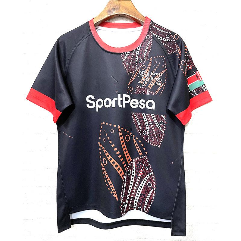 2025 New Kenya Rugby Union Jerseys Short Sleeve T-Shirt Sportswear Kenya Rugby Jerseys