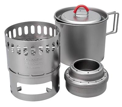 EVERNEW Ti Mug Pot 500 Kocher-Set ECA538 Titan