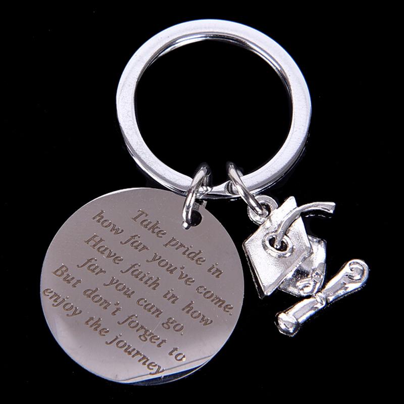 Graduation Keychain With Key Ring Stainless Steel Graduate Gift uygun ...