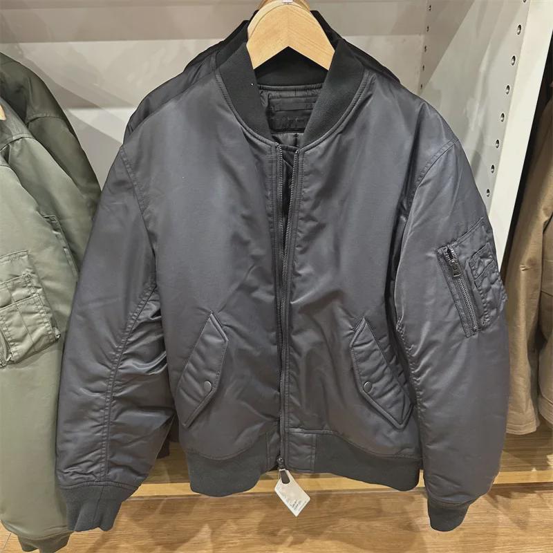 

«Зимний стеганый летный костюм в стиле милитари для пары — водонепроницаемая теплая хлопковая куртка для мужчин и женщин» M (110-140 kg)