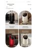 High-End Large Capacity Trash Can with Lid & Wheels for Home: Living Room, Bedroom, Kitchen - No Need To Bend Over, Easily Movable Paper Basket.