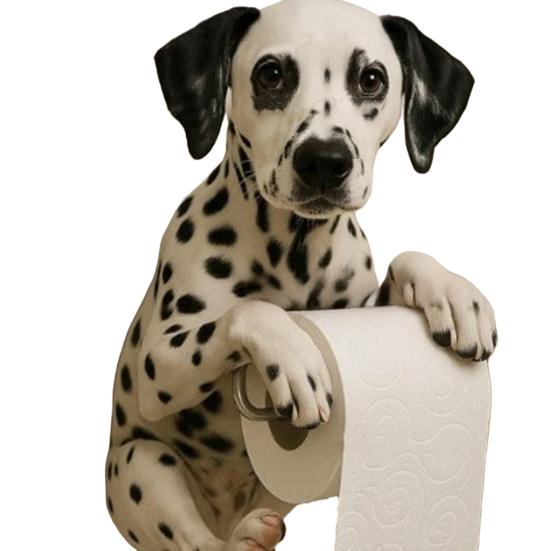 Wall Mount Toilet Paper Holder Easy To Install Dog Shape Design Funny 3D Printed Towel Holder Paper Rack Bathroom Decoration