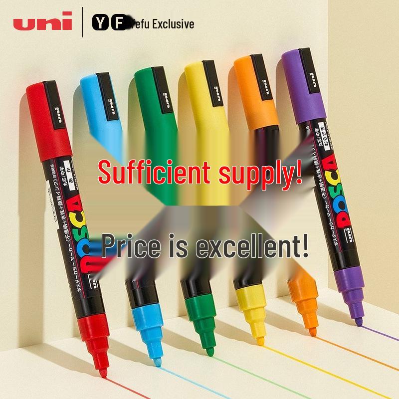 Mitsubishi UNI POSCA PC-5M Weißer Farbe-Marker für Poster - Kontaktieren Sie den Kundenservice für große Mengen