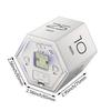 Hexagon Digital Clock Timer Magnetic Cubes Timer Kitchen Hexagon Flip Timer for Studying Cooking Exercising Easy To Use Magnetic Flip Focus-timer