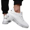 Men's Plus Size 2025 Flyknit Mesh White Sneakers for Summer and Autumn