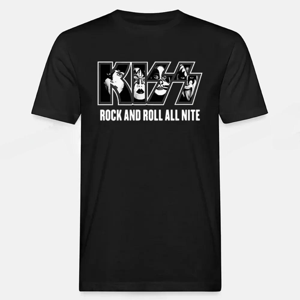 2026 Kiss Band T-shirt Vrouwen Mode T-shirt T-shirt Hip Hop Tops Tees Unisex Camisetas Hombre Tops Rock Band Dameskleding