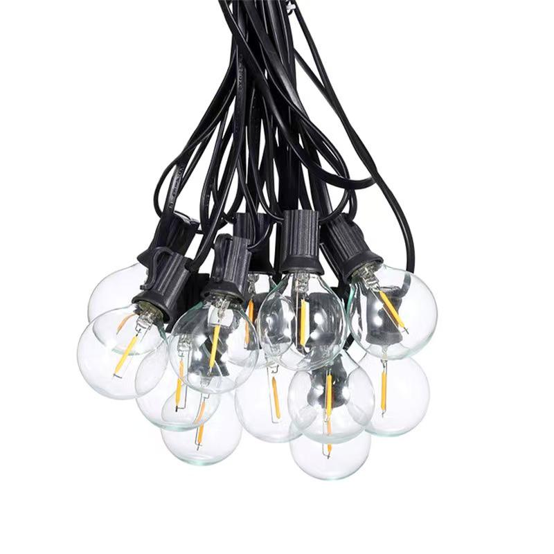 Rainproof G40 Solar Decorative String Lights for Home & Courtyard, Ideal for Festive Ambiance