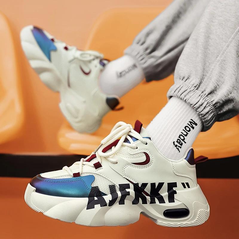 

Classic Sneakers Trendy Fashion Casual Shoes for Men Men s Platform Height Graffiti Lightweight Men Casual Vulcanized Sneakers 39