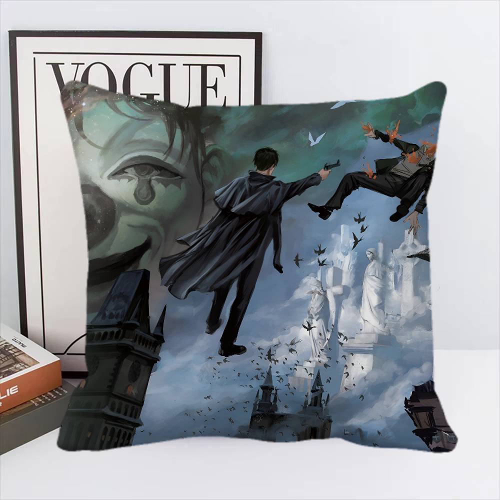 Federa Cuscino Anime Lord Of Mysteries Quadrato Camera da Letto Divano Cuscino Comfort per il Tempo Libero Decorazione Auto Casa