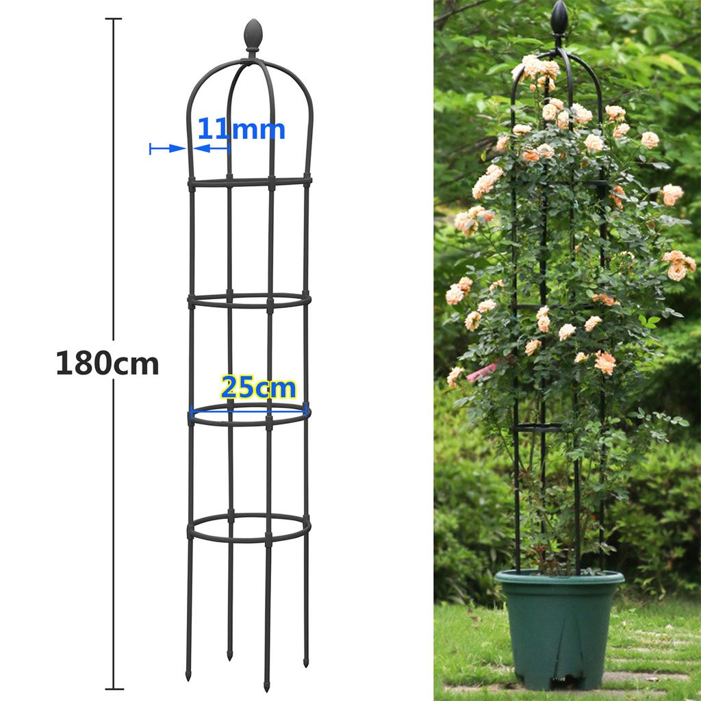 Garden Trellis Shelf Flower Tower Support Rack Plug-in Frame Rose Vine Tomato Climbing Trainer Plant Vegetable Growing Stander